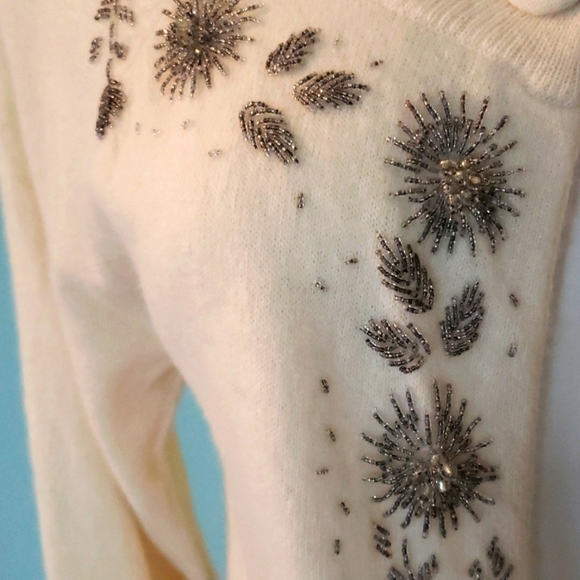 tALBOTS Beaded One Button Cardigan - Picture 6 of 8